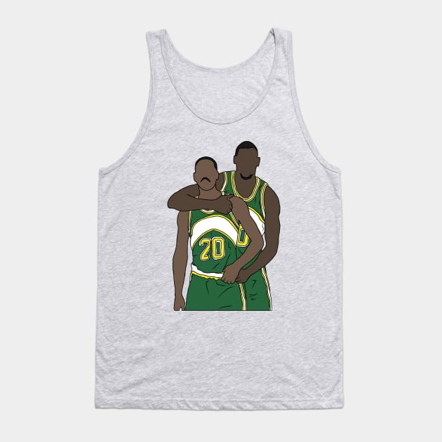 Gary Payton And Shawn Kemp Tank Top by rattraptees